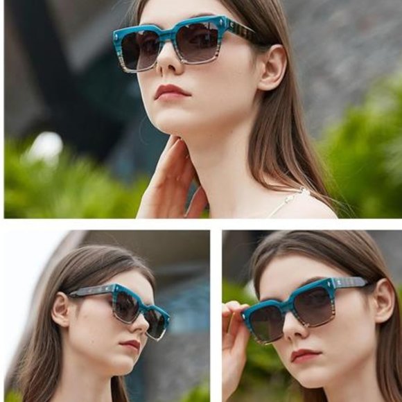 ?Polarized  Sunglasses for Women: UV Protection Womens and Mens Square Shades main image 5